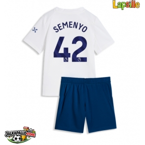 Manchester City Antoine Semenyo #42 Kolmaspaita Lapsille 2026-27 Lyhythihainen (+ shortsit)
